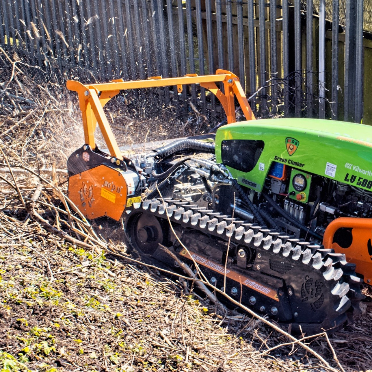 Automatic flail mower