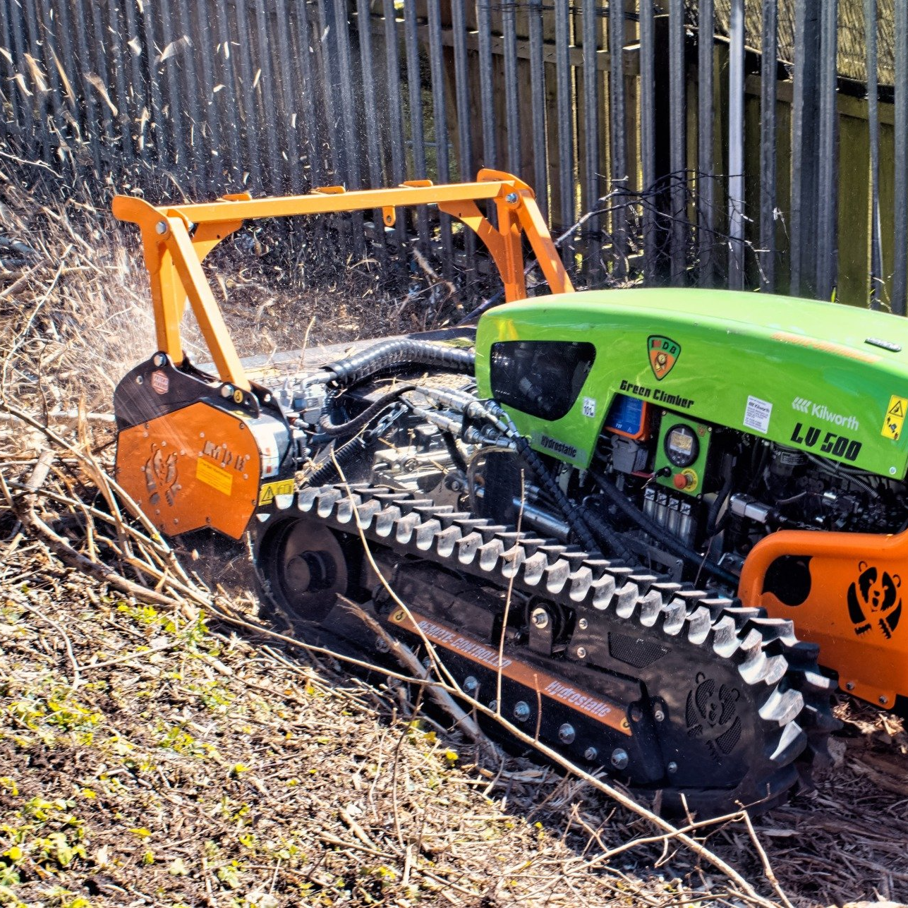 Automatic flail mower