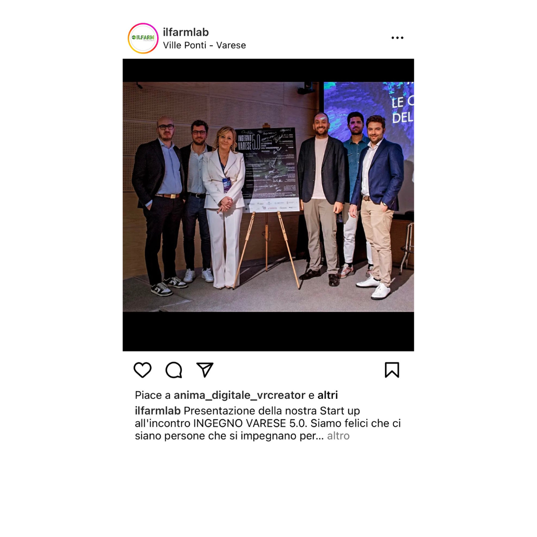 A group of people standing next to each other in a room.