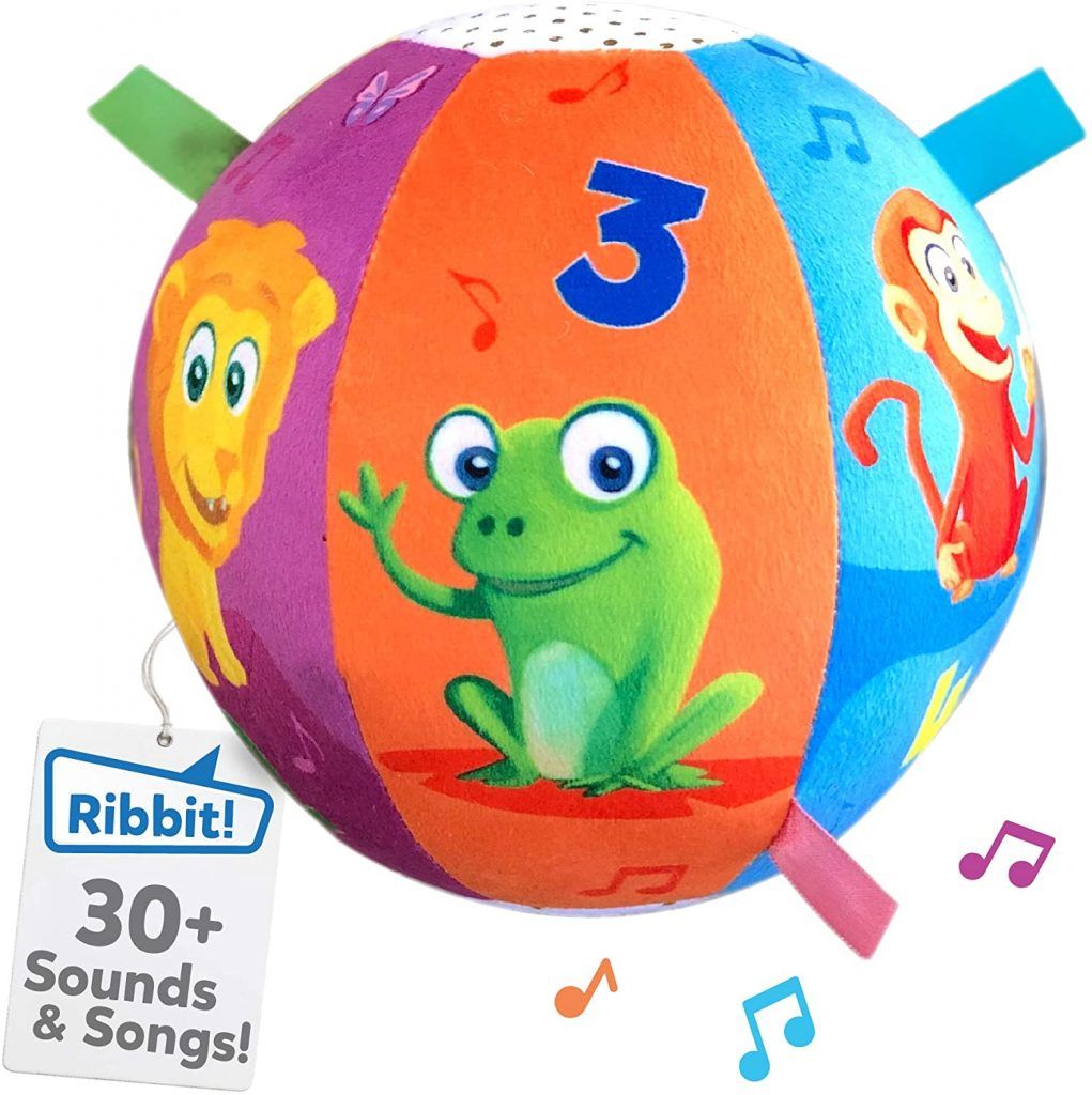 A colorful ball with the number 3 on it