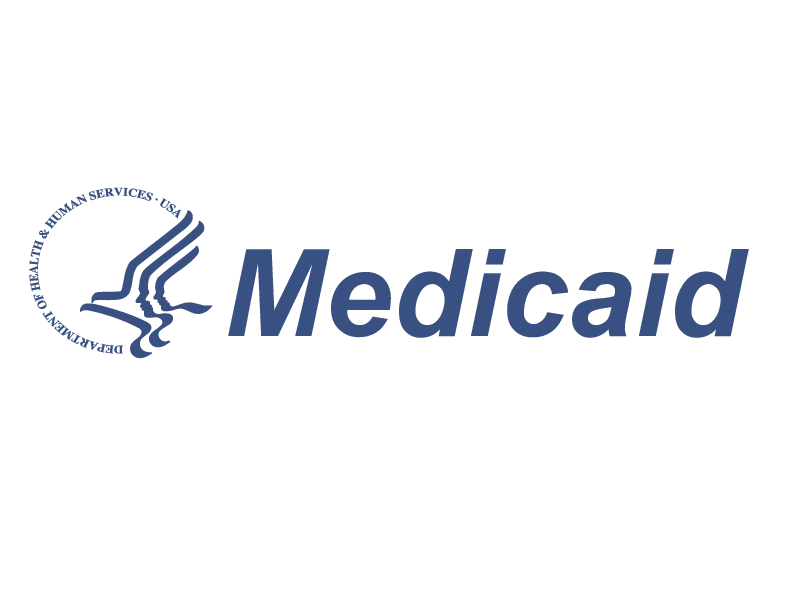 The logo for medicaid is shown on a white background.
