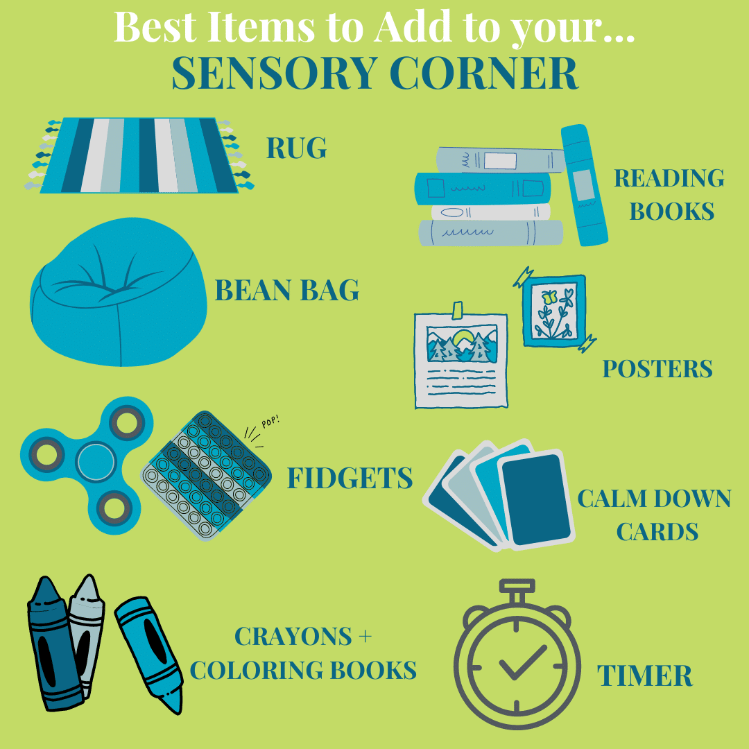 A list of items to add to your sensory corner