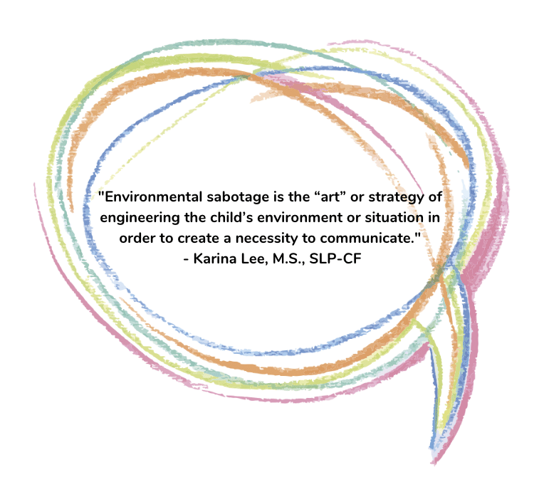 A speech bubble with a quote from karina lee