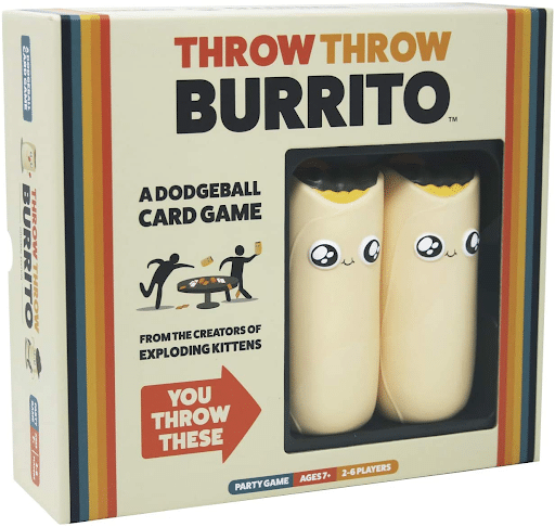 Throw throw burrito is a dodgeball card game