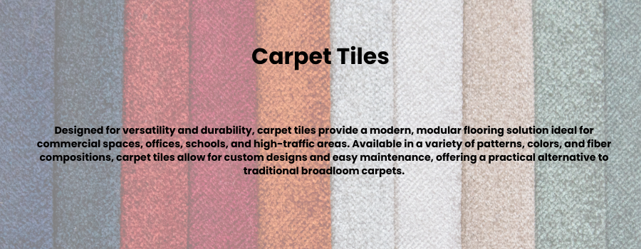A bunch of carpet tiles are lined up in a row