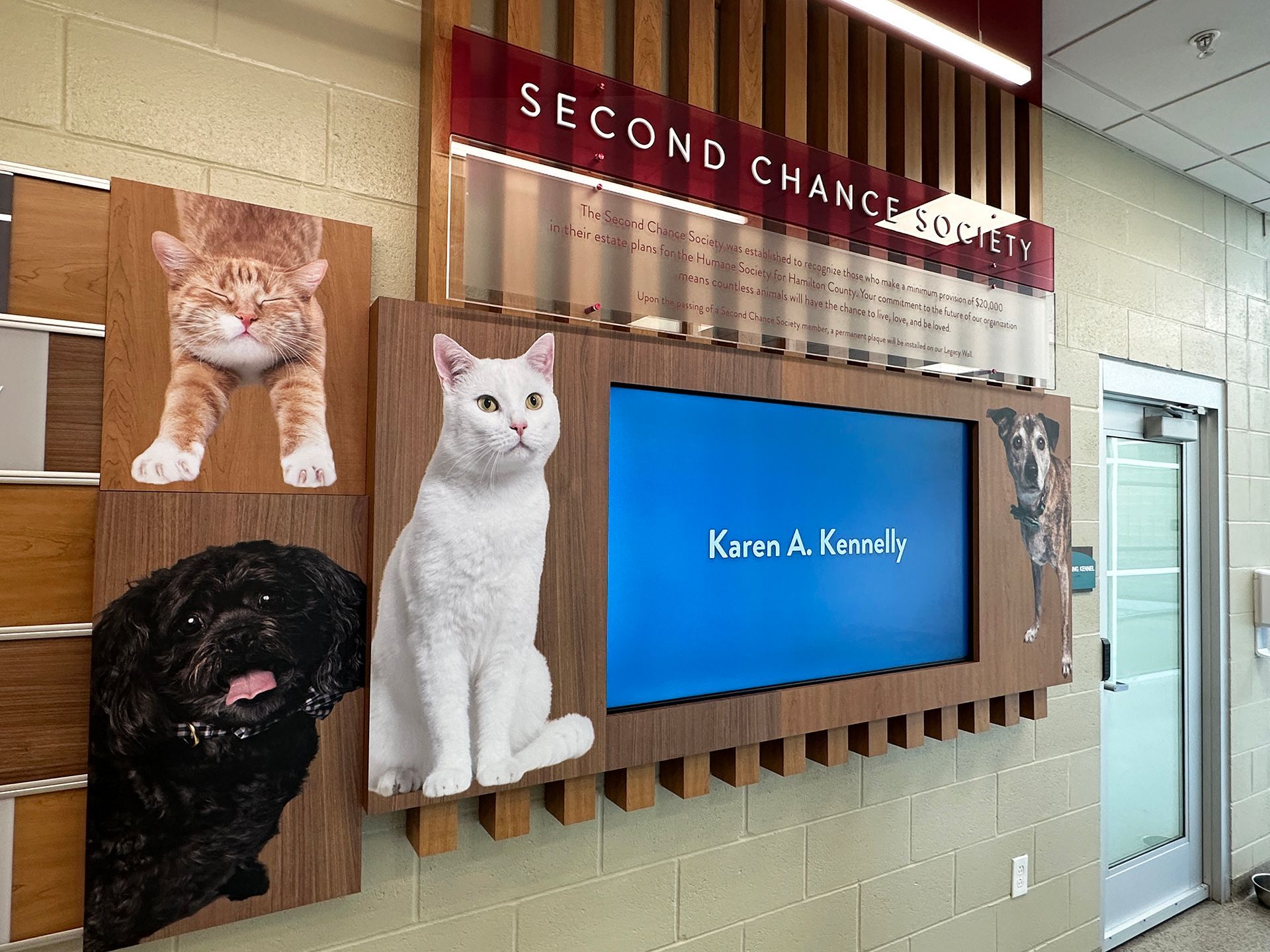 Avon-High-School-cafeteria-wood-column-acrylic