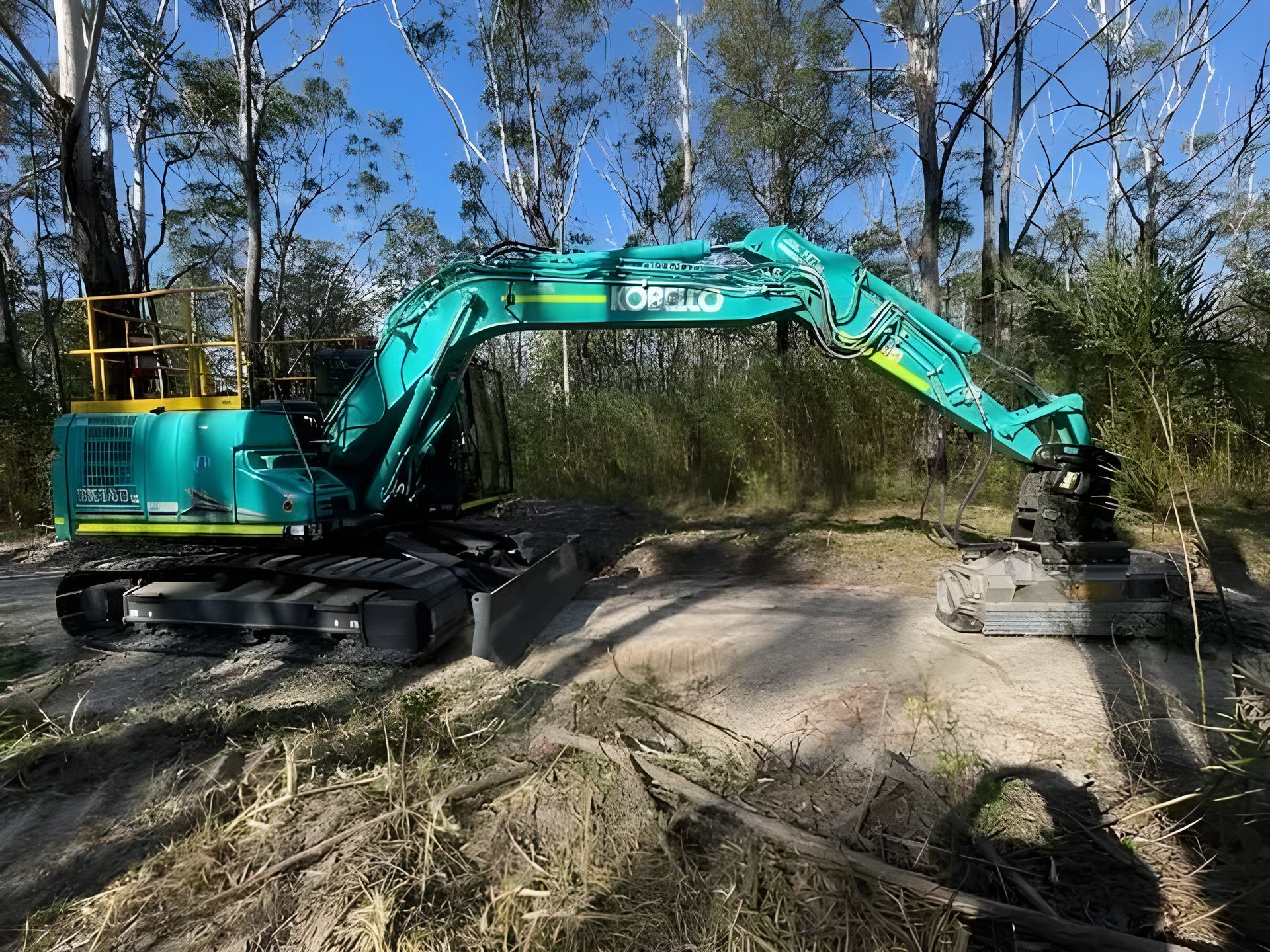 Excavator Clearing a Road — Verification of Competency Tamworth