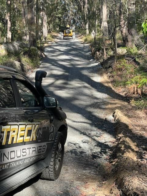 Ute Traveling Down the Forest Road — Plant Operator Courses Tamworth