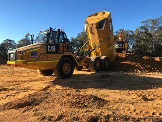 Truck Unloading Sand — Statement of Attainment Newcastle