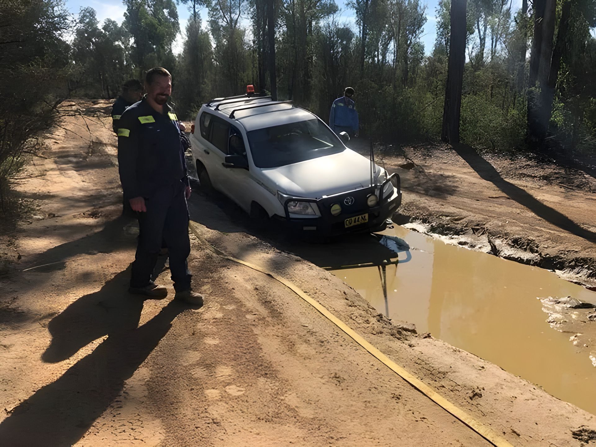 Off-road Vehicle Parked in a Ditch — Plant Operator Courses Maitland