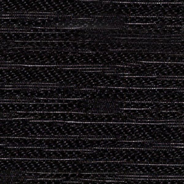 A close up of a black fabric with white stripes.