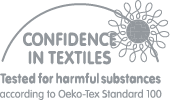 Confidence in textiles is tested for harmful substances according to oeko-tex standard 100.
