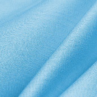 A close up of a piece of blue fabric