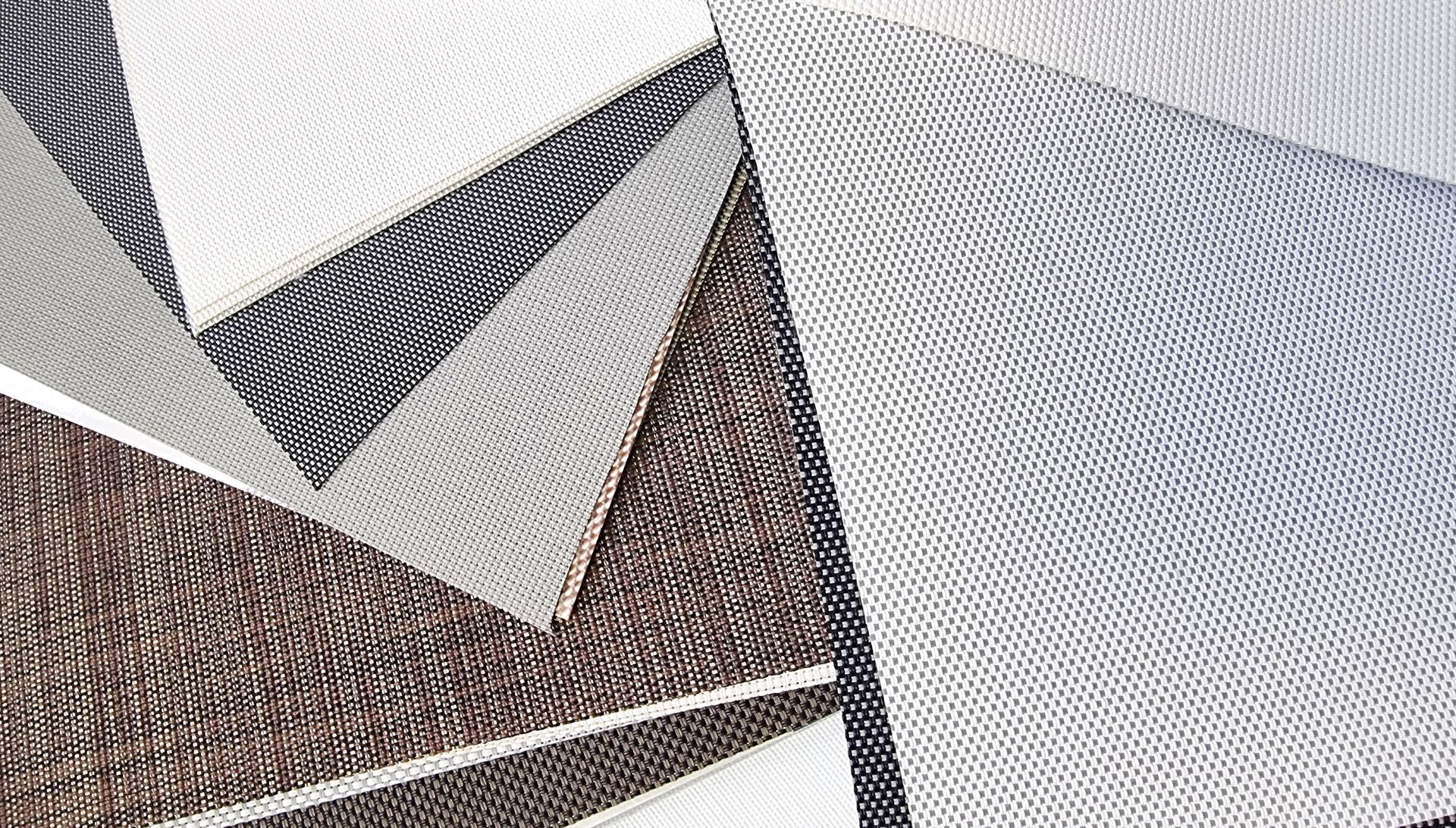 A fan of various colored papers on a white background
