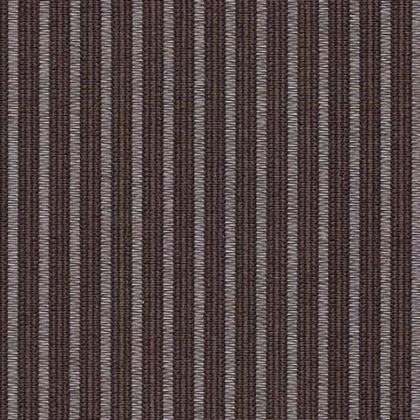 A close up of a brown and white striped fabric.