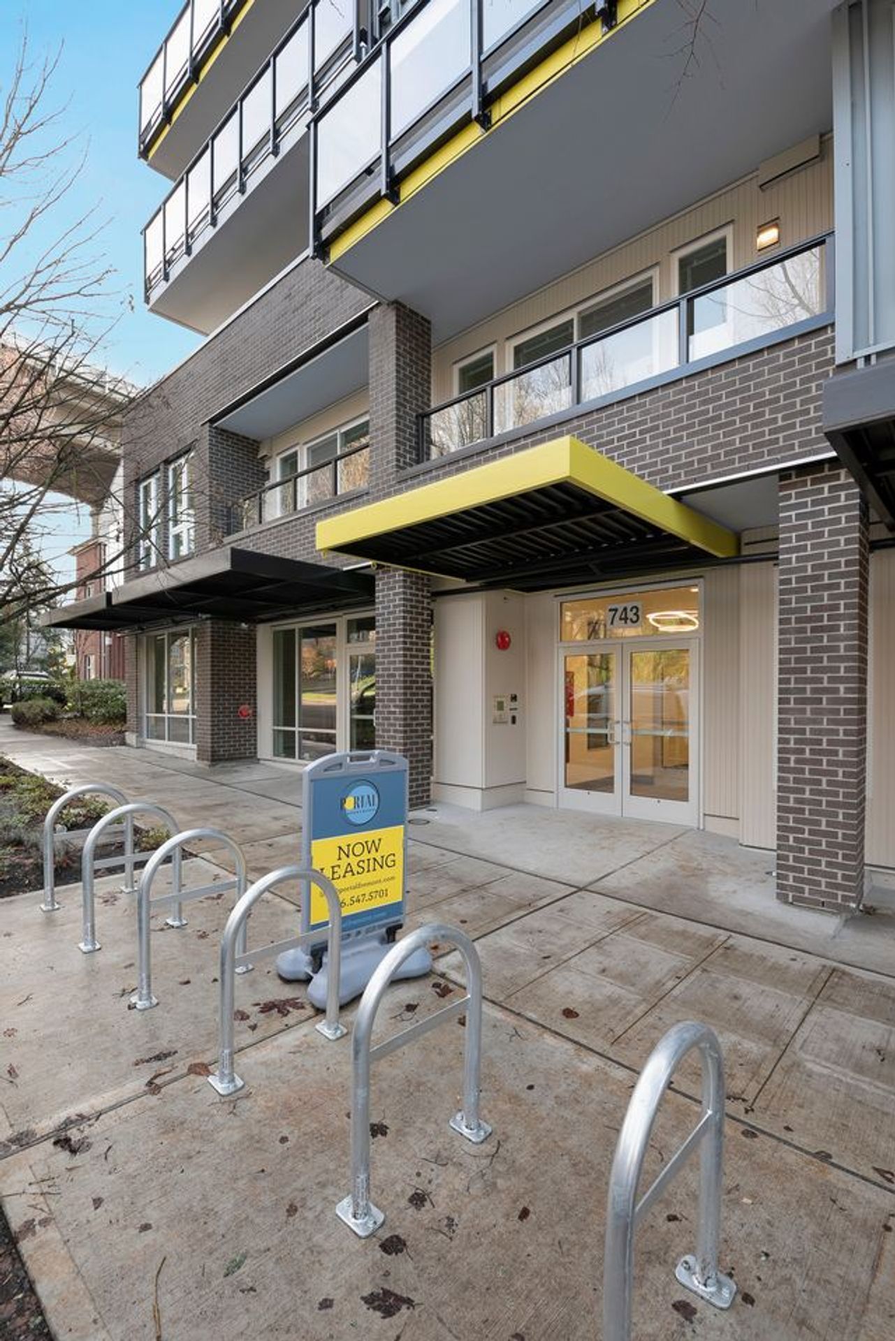Photo of balconies on an apartment building