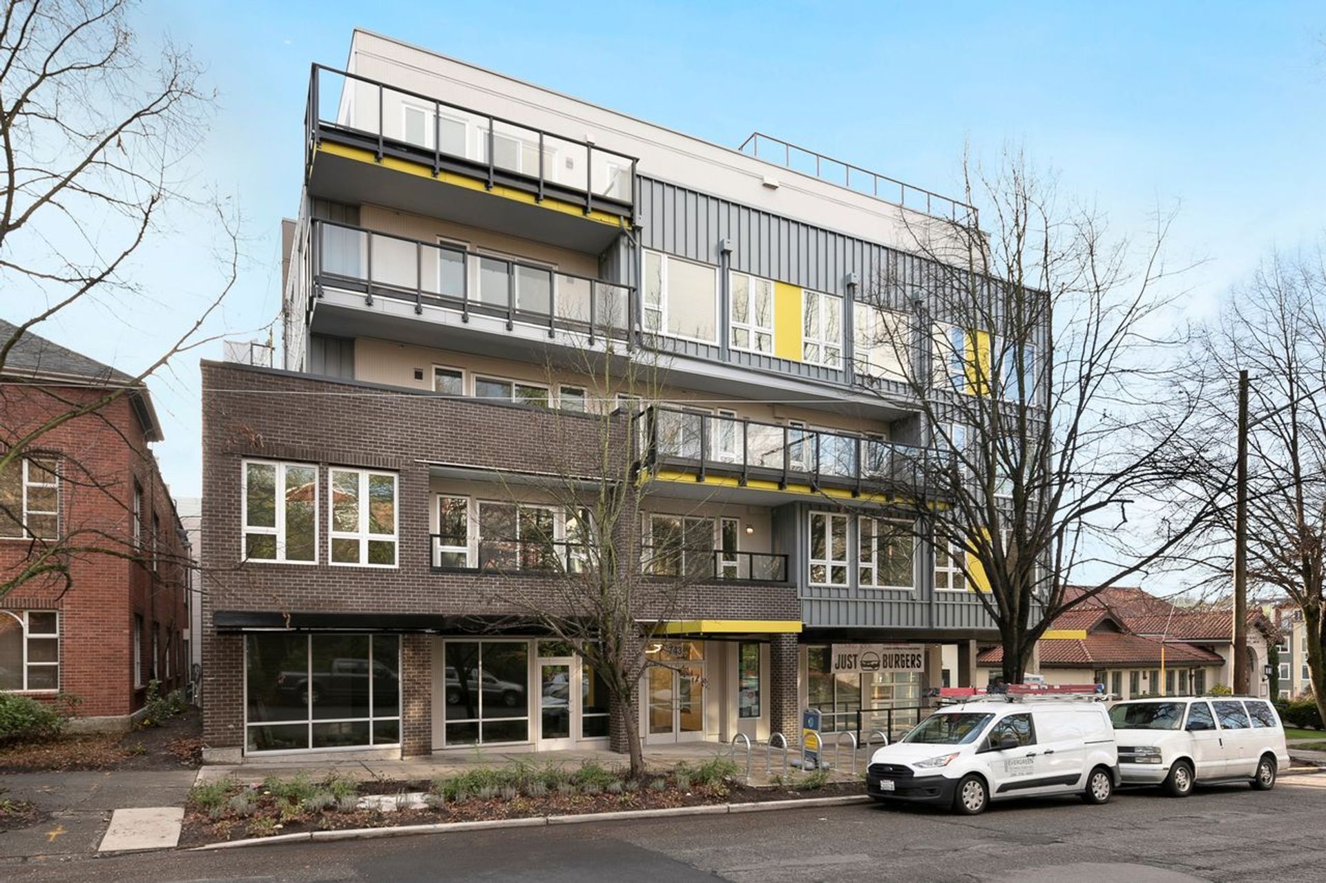 Multi-story apartment building