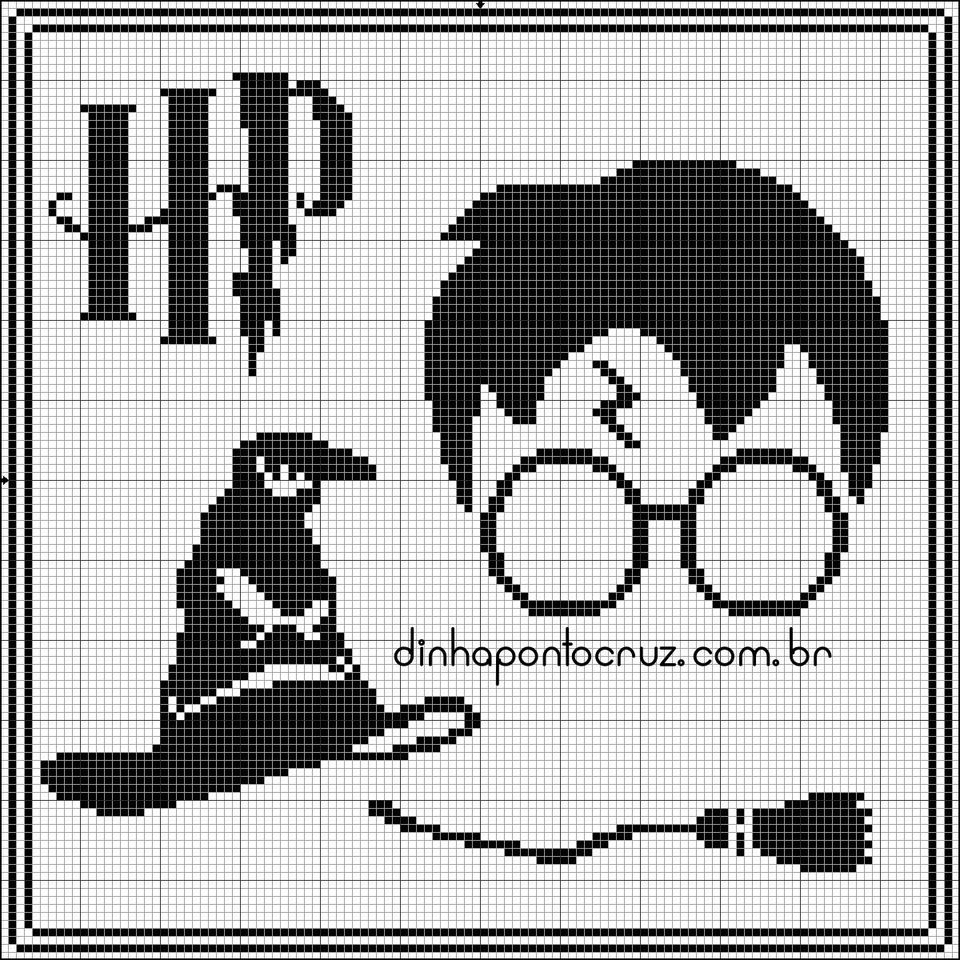 Grafico Ponto Cruz Harry Potter