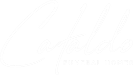 Cataldo Funeral Homes logo in cursive script.