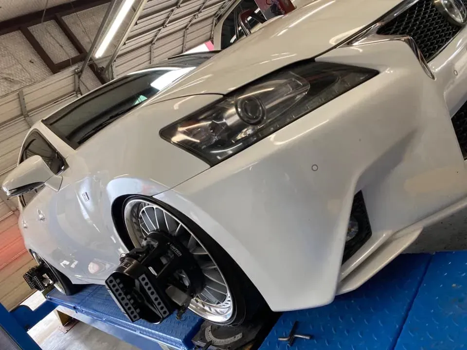 Front of White Car — Killeen, TX — Alignment & Brakes Specialist