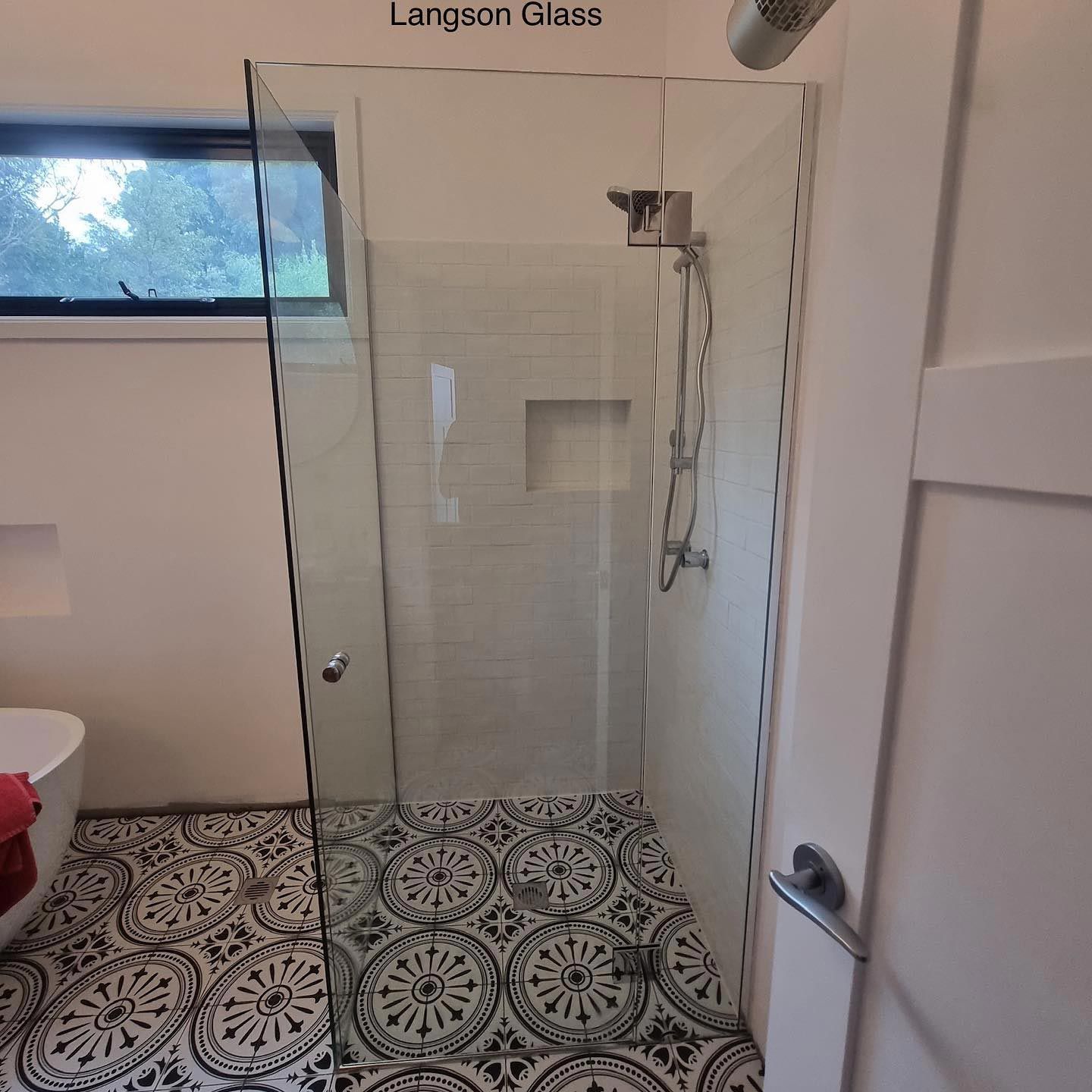 Newly Installed Glass Shower Screen