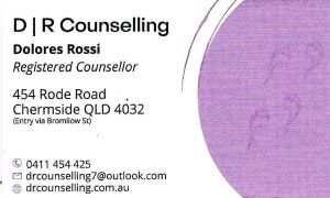 A Business Card For Dolores Rossi Registered Counsellor – Chermside, QLD - Hands From Heaven Remedial Therapy Clinic