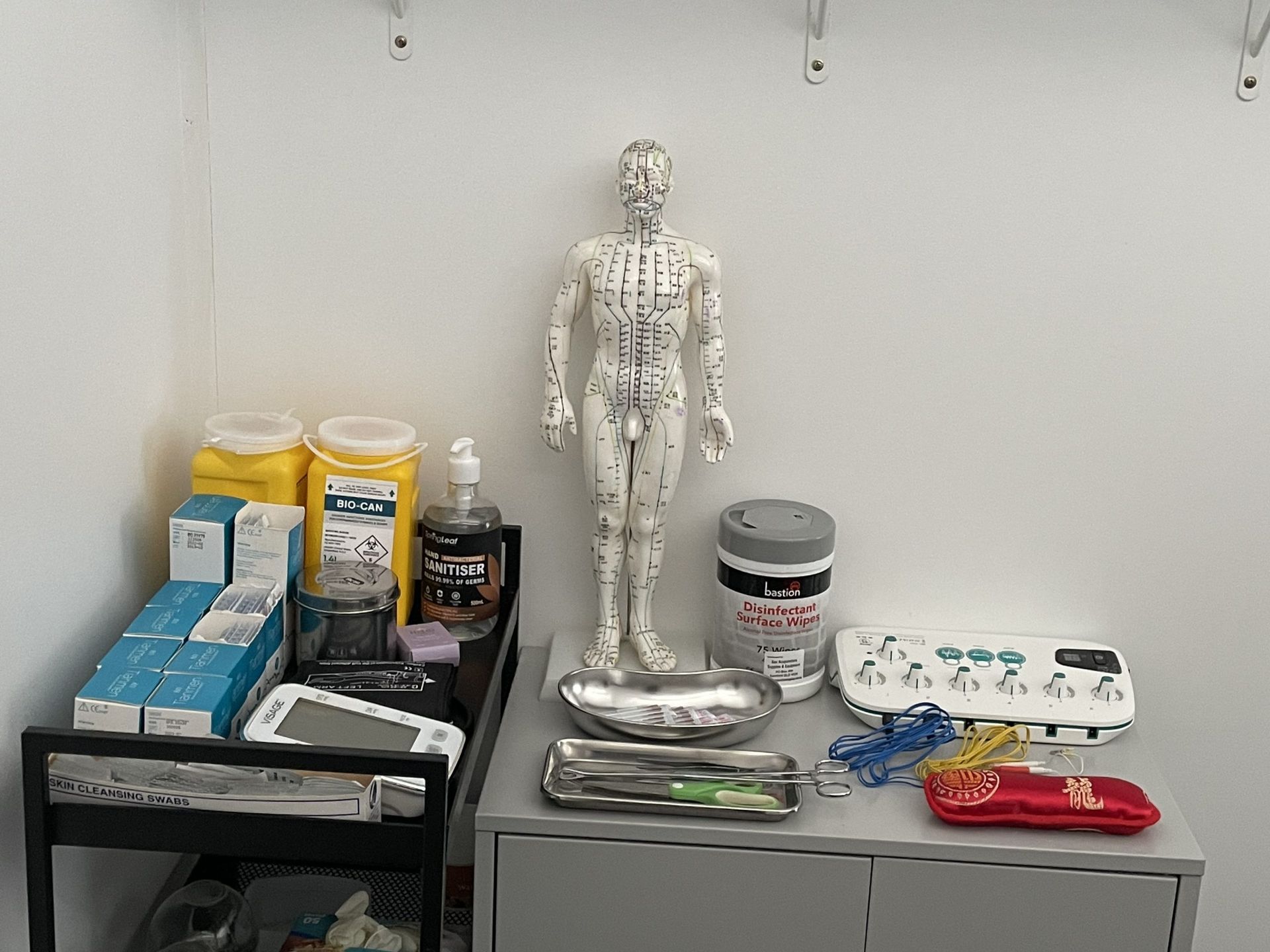 A Table With A Mannequin And Medical Equipment On It – Chermside, QLD - Hands From Heaven Remedial Therapy Clinic