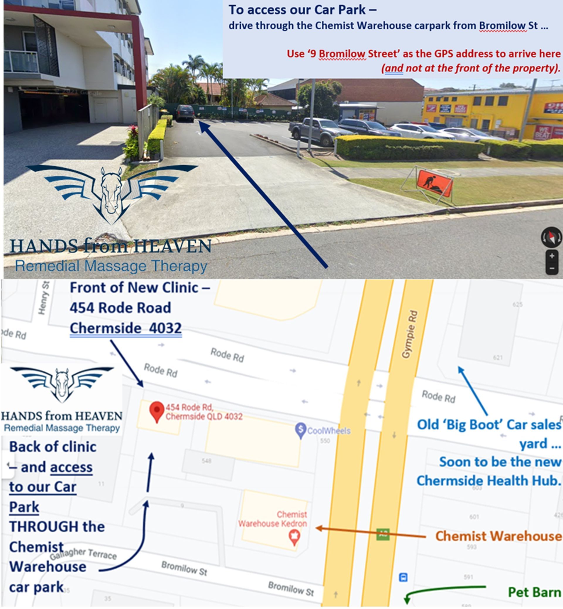 A Map Showing The Location Of Hands On Heaven – Chermside, QLD - Hands From Heaven Remedial Therapy Clinic