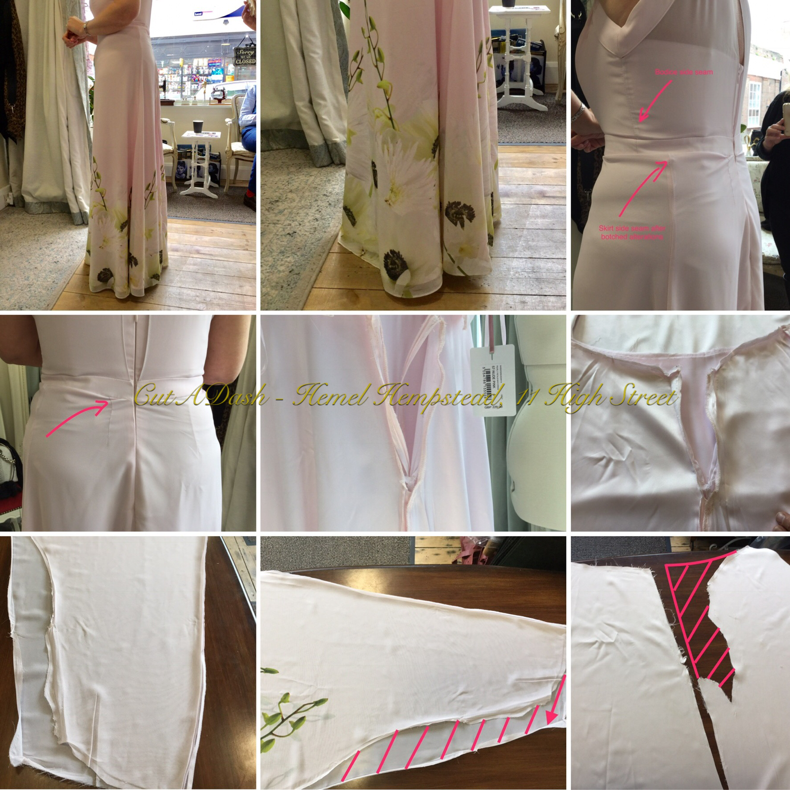 Dress alteration repair