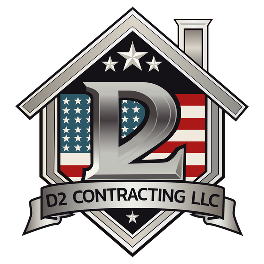 A logo for a company called d2 contracting llc