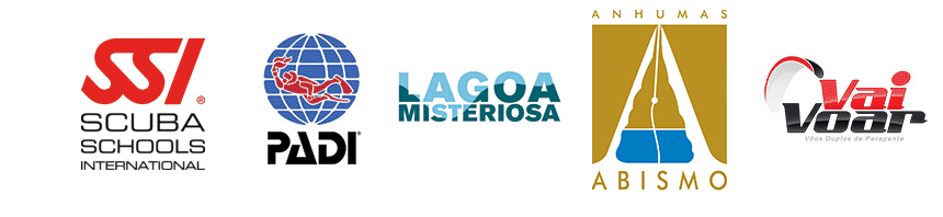 Parceiros - SSI | PADI | Lagoa isteriosa | Anhimas Abismo | Vai Voar