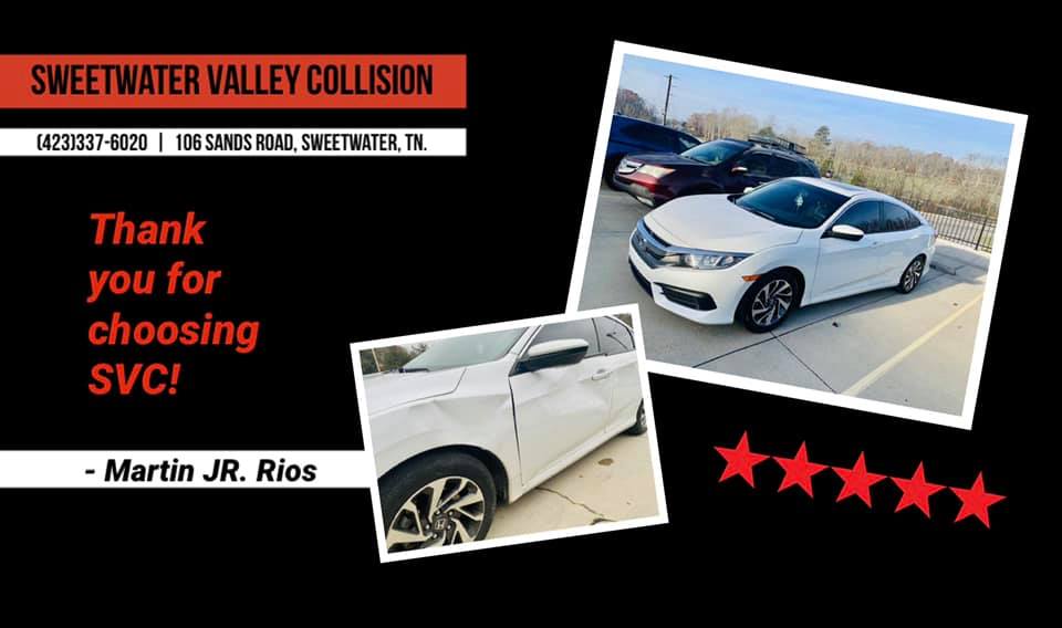 Marting JR. Rios Review — Sweetwater, TN — Sweetwater Valley Collision