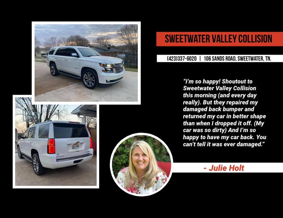Julie Holt Review — Sweetwater, TN — Sweetwater Valley Collision
