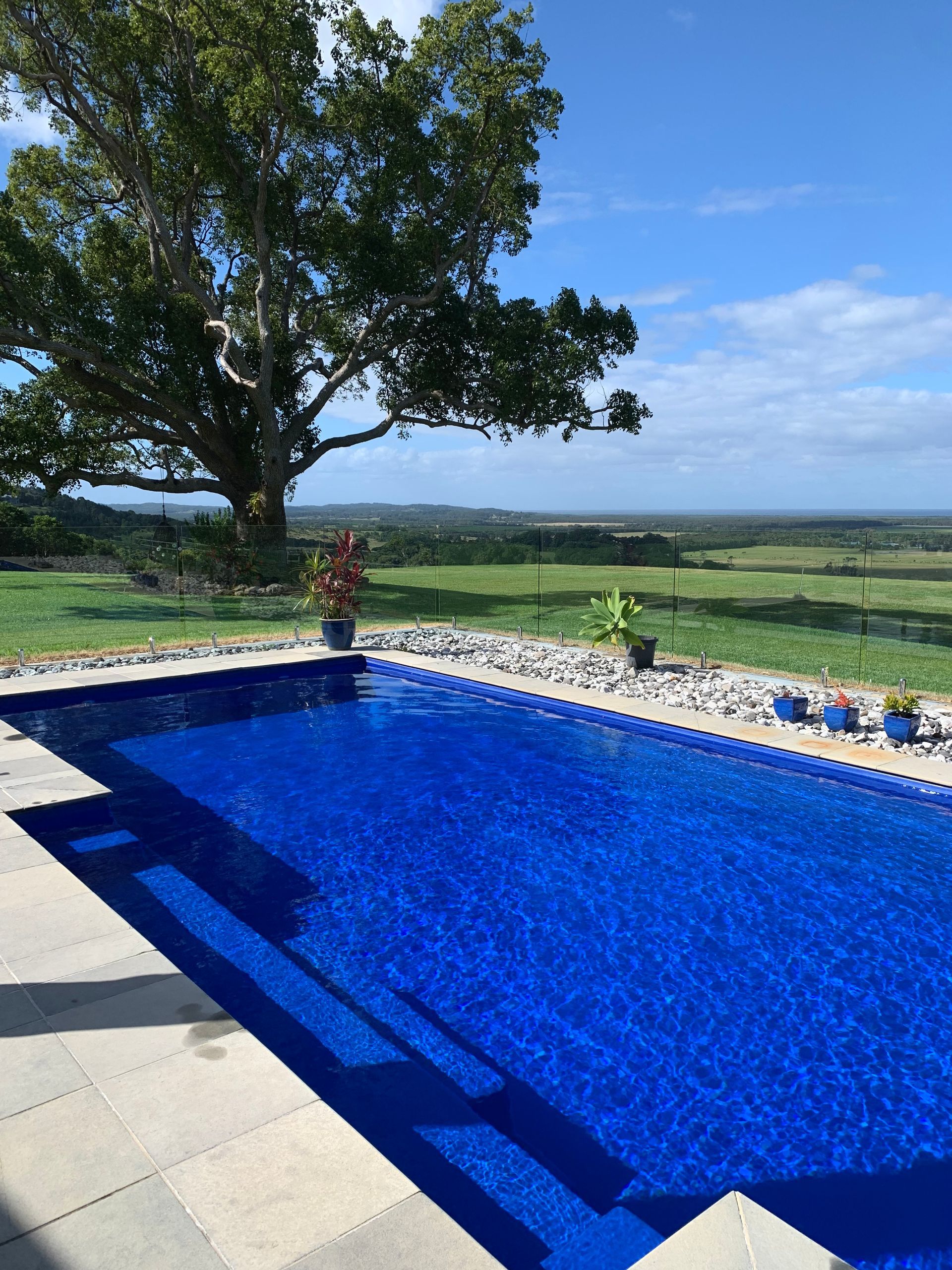 Fenced Swimming Pool in Garden — Pool Shop in East Ballina, NSW