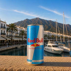 Can of Red Bull Sugar Free - menu - Shoarma la Marina