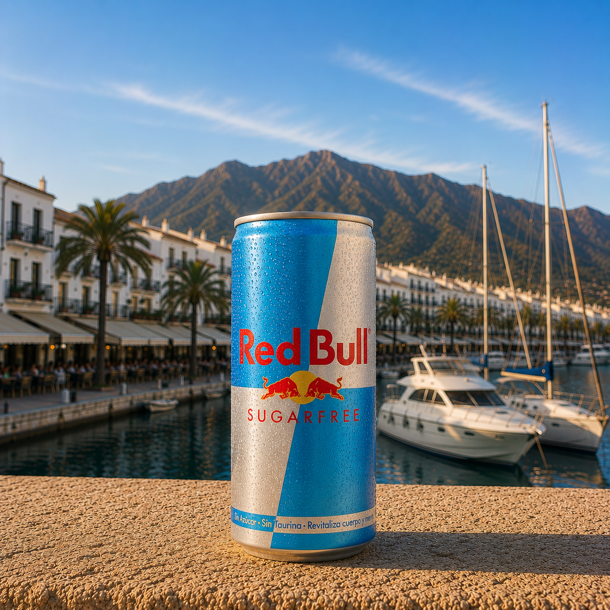 Can of Red Bull Sugar Free