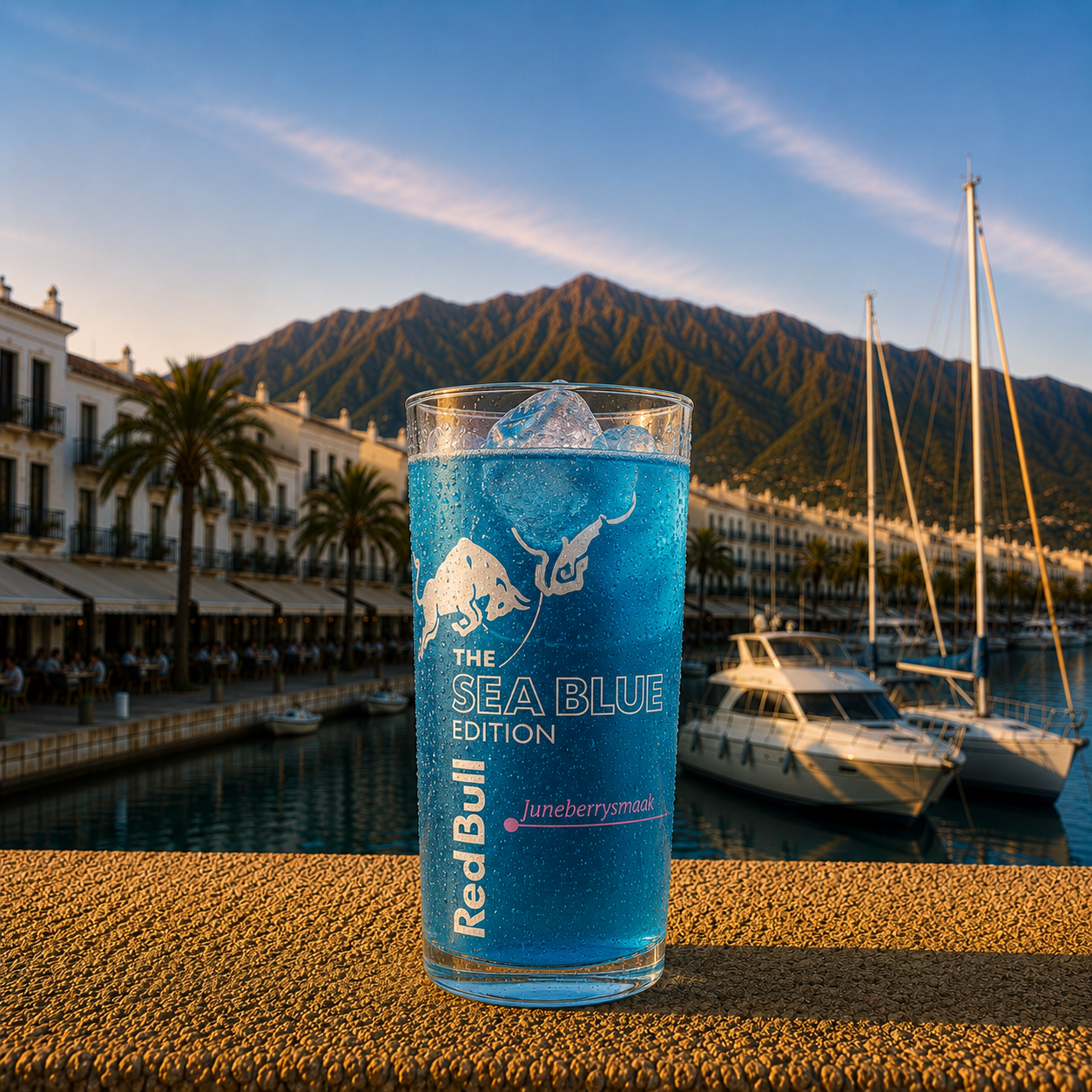 Can of Red Bull Blue Edition