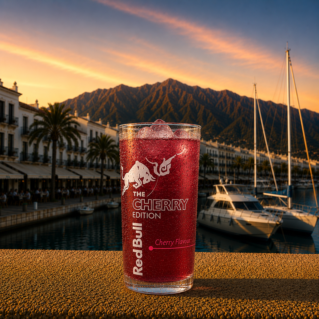 Can of Red Bull Cherry Edition