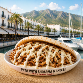 Pita shoarma and cheese - menu - Shoarma la Marina
