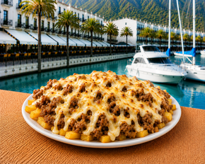 Shoarma plate with Cheese XL - menu - Shoarma la Marina