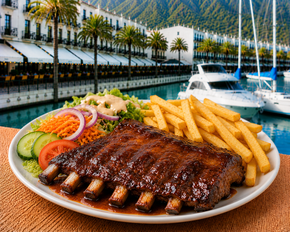 Spicy Spareribs Plate - menu - Shoarma la Marina