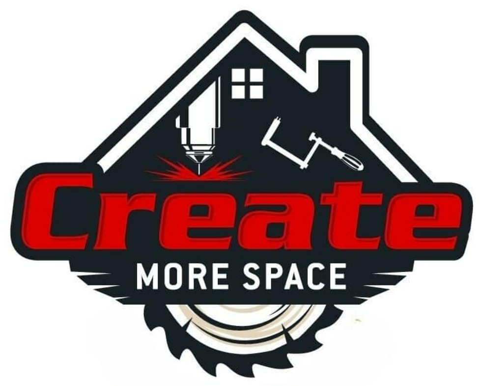 A logo for a company called create more space