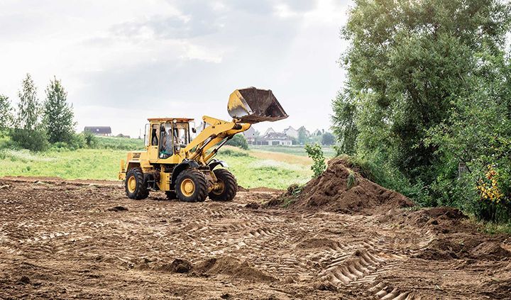 large yellow wheel loader