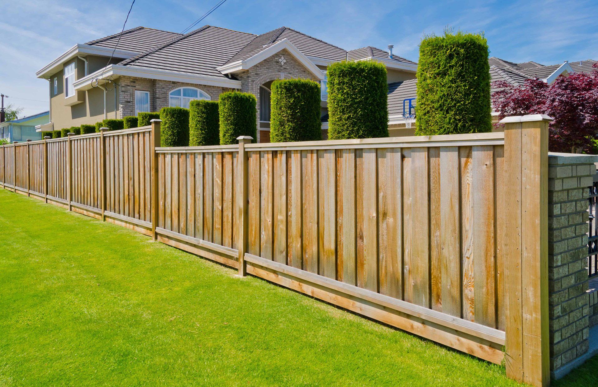 Lumber fence