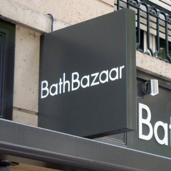 Tôle tablette double face enseigne lumineuse