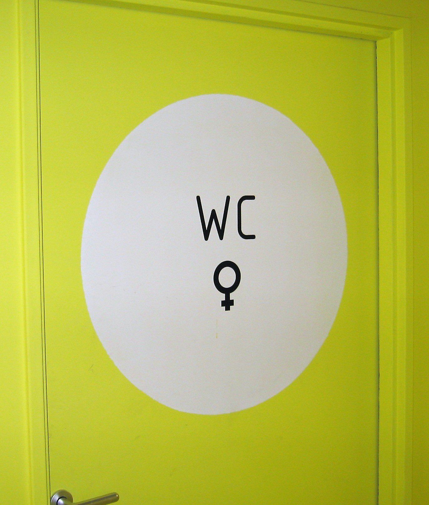Signalétique pictogramme toilettes femme