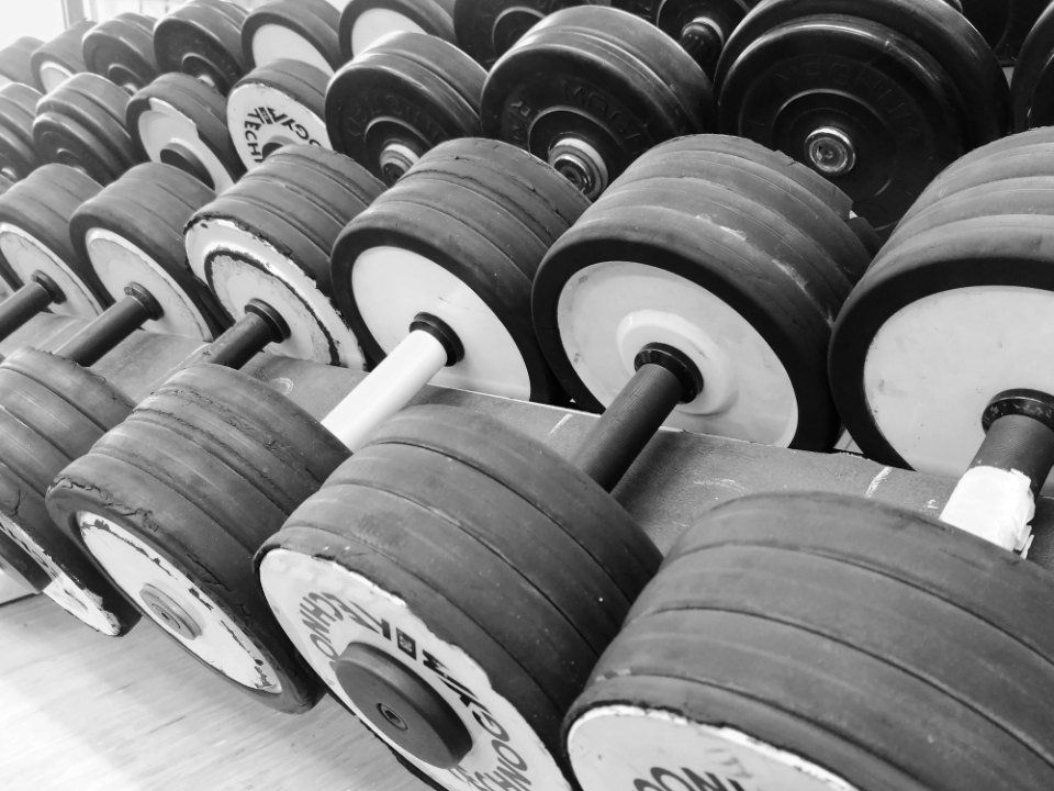 pesi con diverse misure