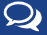 Blue square icon with white overlapping speech bubbles and a curved arrow-like line.