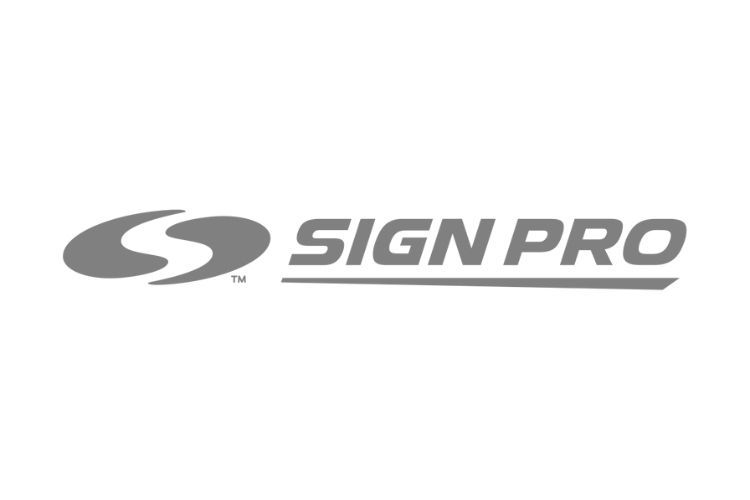 Gray Sign Pro logo with a stylized 