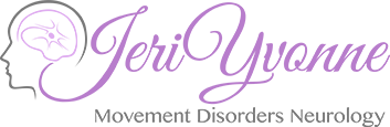a logo for jeri yvonne movement disorders neurology